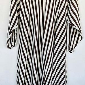 Cocoa-Stripes-Floral-Printed-Front-Open-Abaya