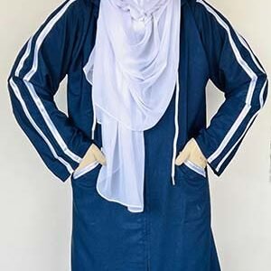 Blue Hoodie Luxe Abaya for Women – Abaya Spot