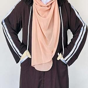 Brown Hoodie Luxe Abaya for Women – Abaya Spot