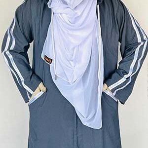 Gray Hoodie Luxe Abaya for Women – Abaya Spot