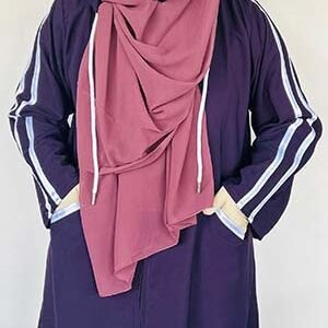 Navy-Blue-Hoodie-Luxe-Abaya-for-Women-Abaya Spot